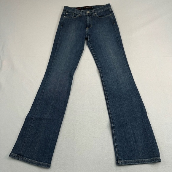 Fabrizio Ganni Bootcut Jeans Womens Size 2 Dark Blue Mid Rise - Picture 2 of 13